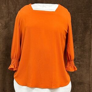 Women's Orange Blouse